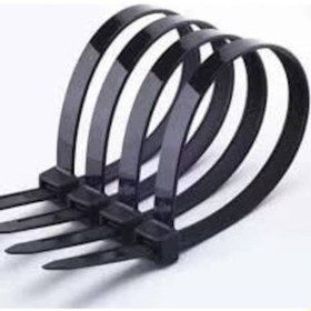 Resim Tork Kablo Bağı Cırt Kelepçe 4,8 Mmx250 Mm Siyah 100 'lü Paket 