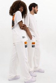 Resim Loose Fit - Draped Sweatpants White - L 