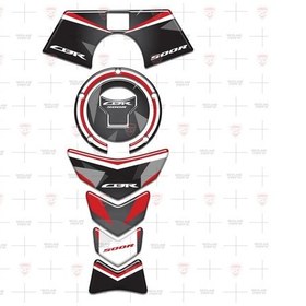 Resim 2017-2020 CBR 500R Special Kırmızı Siyah Tank PadDepo Kapak Gidon Pad Set 3'lü Set 