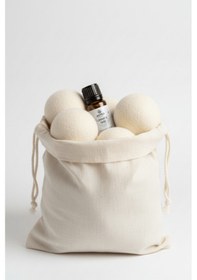 Resim Reyo 6 Adet Çamaşır Yün Kurutma Topu + %100 Saf Lavanta Esansı Krem 