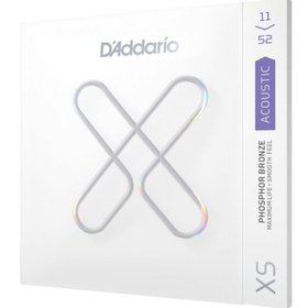 Resim D'Addario XSAPB1152 XS Phosphor Bronze Akustik Gitar Teli - Custom Light (11-52) 