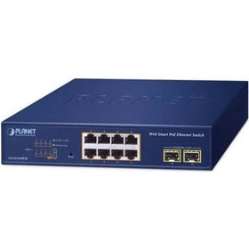 Resim 8-port 10/100/1000t 802.3at Poe + 2-port 1000x Sfp Web Smart Ethernet Switch 