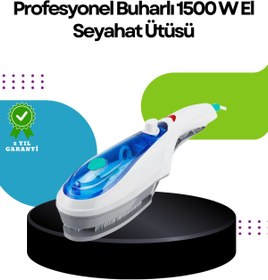 Resim teknodayım Taşınabilir Buharlı Ütü 1500W | Giysilerde Yanık Bırakmaz, Kokuyu Giderir 