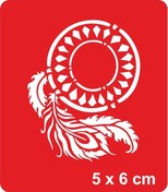 Resim Düş Kapanı Dream Catcher Tüy Mandala Tattoo Geçici Dövme Şablonları Kına Kalıpları 