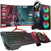 Resim Zeiron DRX15 Ryzen 5 3600 16GB Ddr4 512GB SSD GTX1650 23.8" 165Hz Oyuncu Masaüstü Bilgisayar 