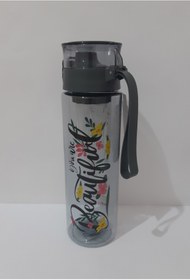Resim renkli çiçekler Su Matarası 800 ml Hazneli Matara Su Şişesi Suluk 