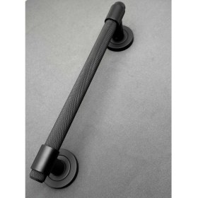 Resim Koldoor Punch Zamak A213 Mat Siyah Çekme Kol Sürgülü Kapı Çekme Kolu 40 cm 1 Adet 