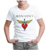 Resim Bon Jovi Beyaz Çocuk Tshirt 