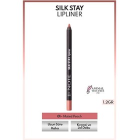 Resim Note Cosmetics Silk Stay Lipliner Suya Dayanıklı İpeksi Dudak Kalemi 01 Muted Peach 