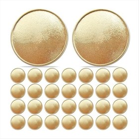 Resim Dadata 30 Adet Madeni Poza Boşlukları Dıy El Sanatları Için 40MM Boş Para Para Gravür Mücevher Yapımı Lazer Gravürü Olabilen Para Altın (Yurt Dışından) 