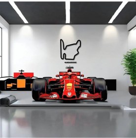 Resim Dekoratif Metal Sanatı Macaristan Grand Prix Metal Duvar Tablosu Formula 1 
