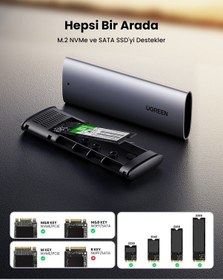 Resim Ugreen M.2 Sata/nvme Sabit Disk Kutusu, 90264 