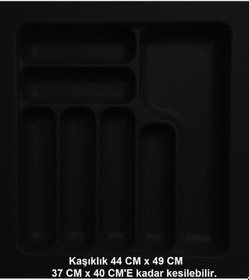 Resim Starax 44 Cm - 49 Cm Çekmece İçi Kaşıklık Antrasit 