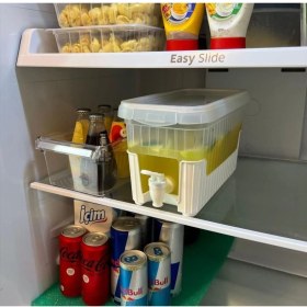 Resim Foly Life Musluklu ve Ayaklı Buzdolabı İçi Seyyar Su ve Limonata Sebili 