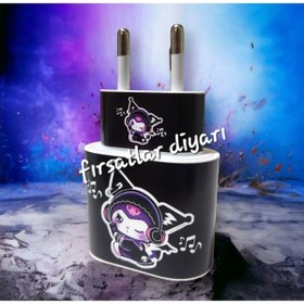 Resim fırsatlar diyarı Iphone 20w Şarj Aleti Kaplama Sticker - Kuromi 