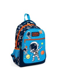 Resim Astronot Resimli Üç Bölmeli Okul Sırt Çantası 23486 Diğer 