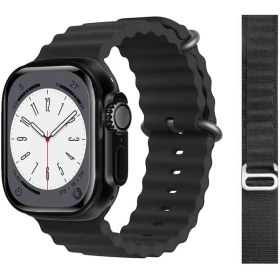 Resim Pazariz Gs8 Watch 8 Ultra Akıllı Saat Siyah Türkçe Watch 2.02 Inc Siyah Kordon Hediye 