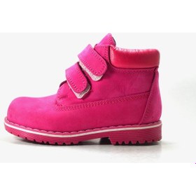 Resim Pinky Pinky Hakiki Deri Pembe Ortopedik Kız Bebek Çocuk Bot Pembe 
