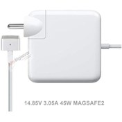 Resim MacBook Air Uyumlu A1435, A1465, A1436, A1466 Magsafe2 45W Adaptör Şarj 