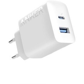 Resim Anker 20W USB-C + USB-A Çift Portlu Şarj Cihazı - A2348 - Beyaz (Anker Türkiye Garantili) 
