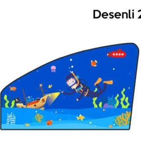 Resim Ally Araç-Araba Manyetik Yan Cam Güneşlik -GÖLGELIK-(5775) 