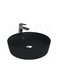 Resim Creavit Loop LP146-00KK00E Masa Üstü Çanak Lavabo Extra Kömür Karası 45 CM 