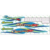 Resim Yamaha Crypton 2004 Mavi Sticker Set Modifiye
