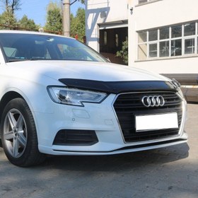 Resim Audi A3 2017 - Sonrası 4mm ABS Ön Kaput Koruma Rüzgarlığı 