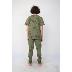 Resim Kısakollu Play Console Desenli Erkek Çocuk Pijama Takımı (Alt-Üst) 