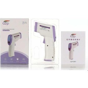 Resim Gzp GZP8801 Temassız Kızılötesi Termometre Vücut Isı Ateş Ölçer Mor 