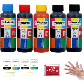 Resim YF Tekstil Ambalaj Perfection Epson Uyumlu 664 L380, L382, L385, L386 Tanklı Yazıcı Mürekkep 5 x 100 Gr. 