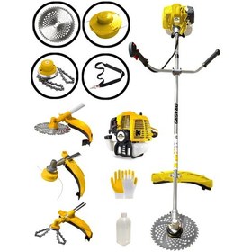 Resim Dragro DRG-2PR Sd PRofesyonel 2 Zamanlı Yan Tipi Benzinli Motorlu Tırpan Ot Çim Çayır Biçme Kesme Makinesi 