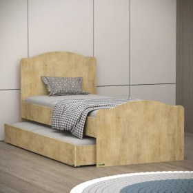Resim Garaj Home Yaren Yavrulu Karyola - Meşe 