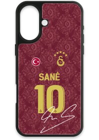 Resim Galatasaray Leroy Sane 3. Forma İmzalı Cam Telefon Kılıfı - iPhone 16 