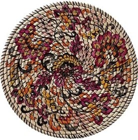 Resim Pelangi Jüt Hasır Kilim Görünümlü Dijital Baskılı Kaymaz Taban Yıkanabilir Modern Salon Halısı Ve Yolluk, Karışık Renkli 180 x 180 