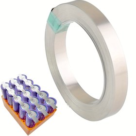 Resim 18650 Hücreli Pil Paketi Nokta Kaynak için Yüksek Hassasiyetli Nikel Şerit - 5m (16ft) ve 10m (32ft) Uzunluklarda, 0.1mm, 0.15mm, 0.2mm Genişliklerde Mevcut - Kolay Lehimlenebilir, Yüksek Gerilim, Metal Nikel Musluk, Pil Paketi Yapımı|Hortulmuş Nikel Şerit|Çok Yönlü Kalınlıklar 
