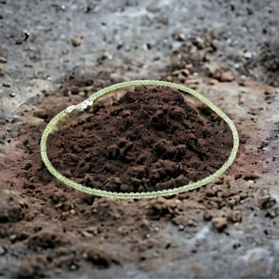 Resim Alp Doğal Taş Yeşil Zebercet Doğal Taş Kolye 50cm - 4mm 
