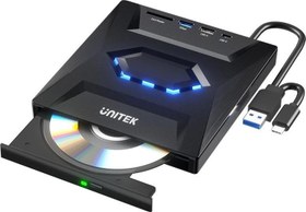 Resim Unıtek Harici Dvd-rw Type-c/a+5in1 Dock Statıon (t1037a01) 