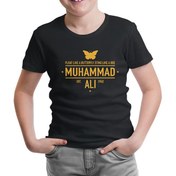Resim Muhammad Ali - Est. 1942 Siyah Çocuk Tshirt 