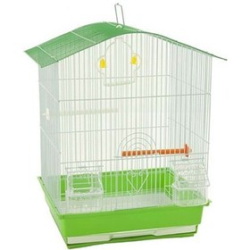 Resim Birdlife Çift Kapılı Kuş Kafesi Yeşil 34,5x28x46 Cm 256-60038.01 