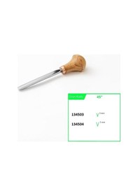 Resim Stryı 134505 Avuç İçi V Ağız 45 Derece Ahşap Oyma Iskarpelası 5 Mm 