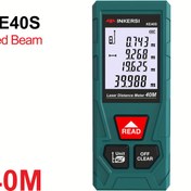 Resim 1pc INKERSI KE40S Dijital Lazer Mesafe Ölçer, 40M Menzil Bulucu ile HD Arka Işıklandırma, Pille Çalışır, ≥0.4 Mw Lazer Gücü, Piller Dahil Değil 