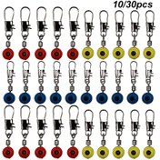 Resim 10/30 adet Gümüş Sazan Sekiz Karakterli Halka Bağlantı Elemanı Deniz Çubuğu Şamandıra Seti Aksesuarları Deniz Fasulyesi Bağlantı Elemanı 