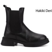 Resim Gönderi R Siyah Kalın Taban Hakiki Deri Chelsea Bot Siyah 