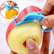 Resim 3/6 Adet Taşınabilir Elma Soyucu, Kivi ve Armut İçin Hafif Bej Renkli Çok Amaçlı Mutfak Tembel Soyma Bıçağı 