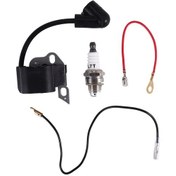 Resim Stihl Ms170 Ms180 Testere İçin Ateşleme Bobini Buji Ve Kabloları 