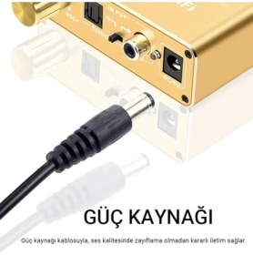 Resim Koaksiyel Toslink Optik Dijital To 3.5mm Rca Analog Ses Çevirici Adaptör 