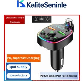 Resim Özgürce Bluetooth Araç Kiti, Fm Transmitter, USB Type-C, Mp3, Sd Kart, Flash, Pd, Çakmaklık 