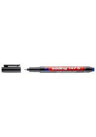 Resim 6'lı Mavi Edding 147s Asetat Kalemi Silgili 0.3 MM Mavi 