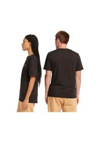 Resim Timberland Small Linear Logo Print Erkek T-shirt Tb0a5qqt0011 SIYAH 